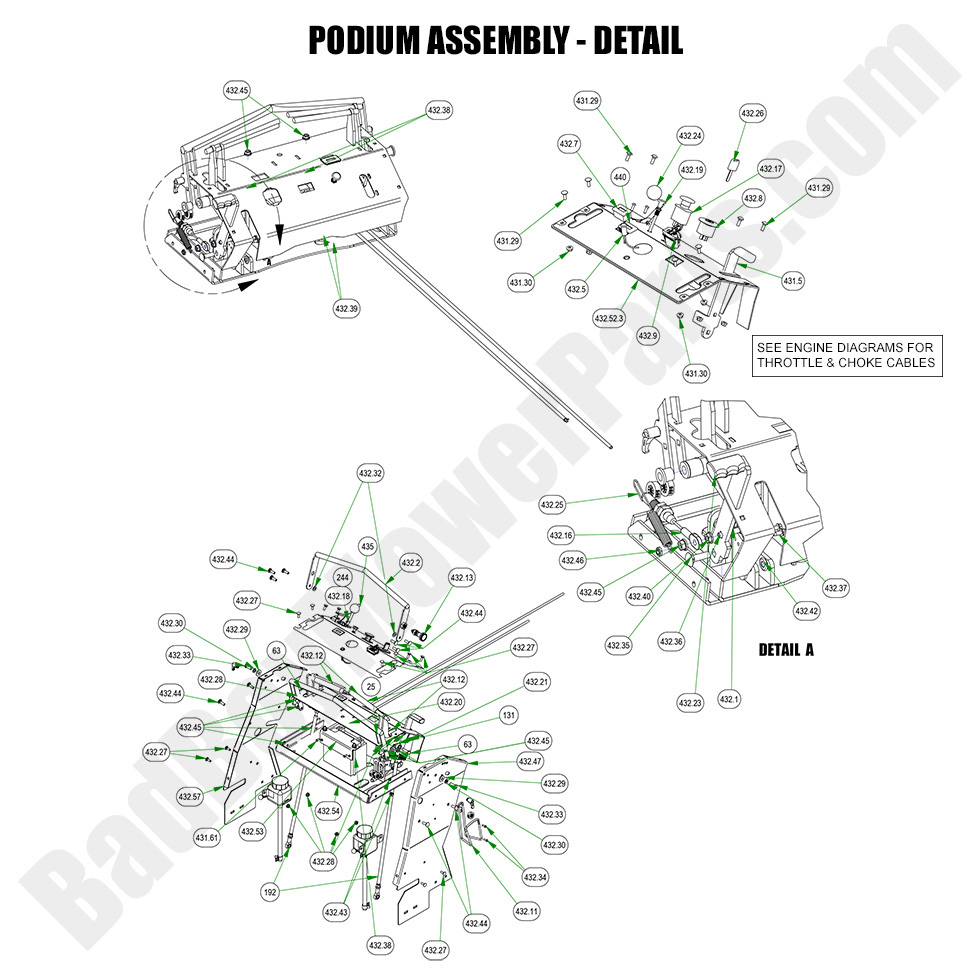 2023 Revolt - Podium Assembly - Detail